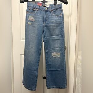 Levi's Girls Wide Leg Pant with Colorful Patchwork